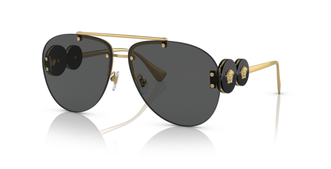 Double Medusa Aviator Sunglasses