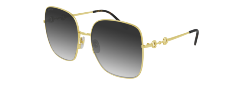 Gucci GG0879S Oversized Square Metal Sunglasses