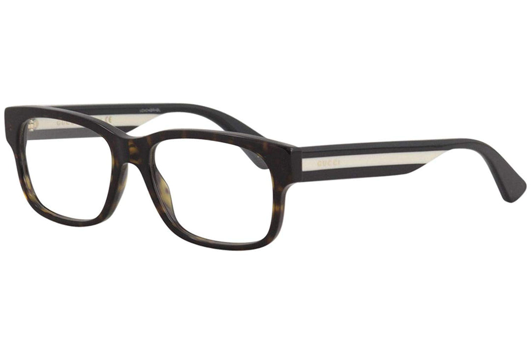 Gucci GG0343O Tri Color Rectangular Eyeglasses
